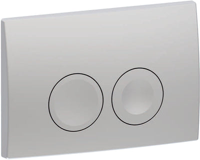 Geberit delta25 Bedienplatte - 2-Tasten-Unterputz - runde Tasten - Chrom matt