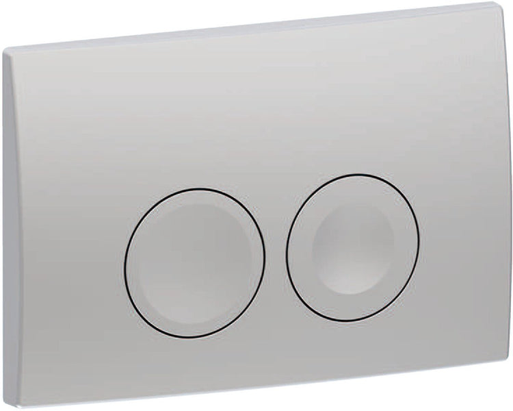Geberit delta25 Bedienplatte - 2-Tasten-Unterputz - runde Tasten - Chrom matt