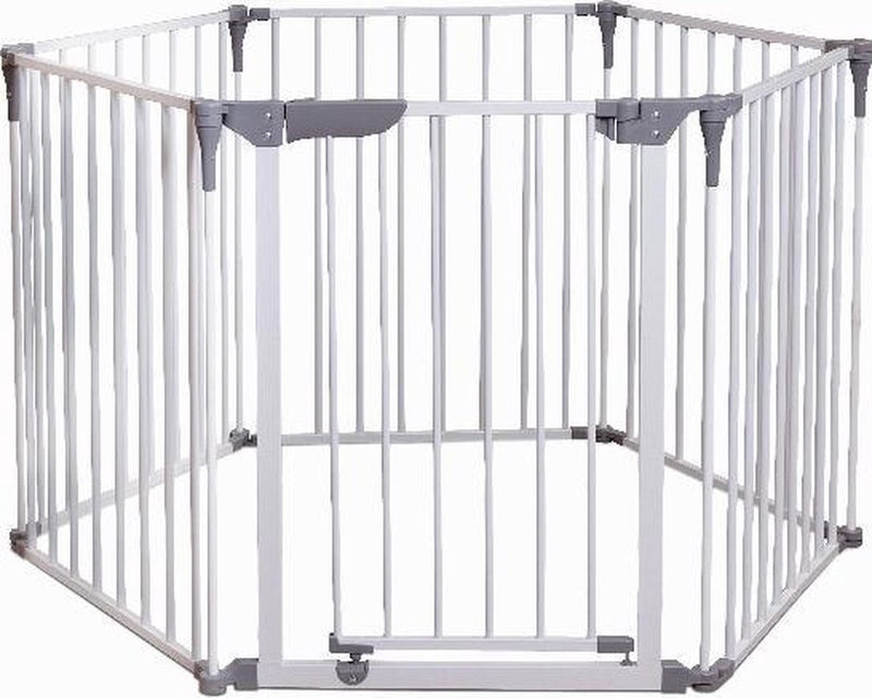 Dream Baby Dreambaby Royale Converta 3 in 1 – Bodenbox – Sicherheitsgitter – Feuerschutzgitter – Laufstall Baby – Spielbox – Krabbelbox – Weiß
