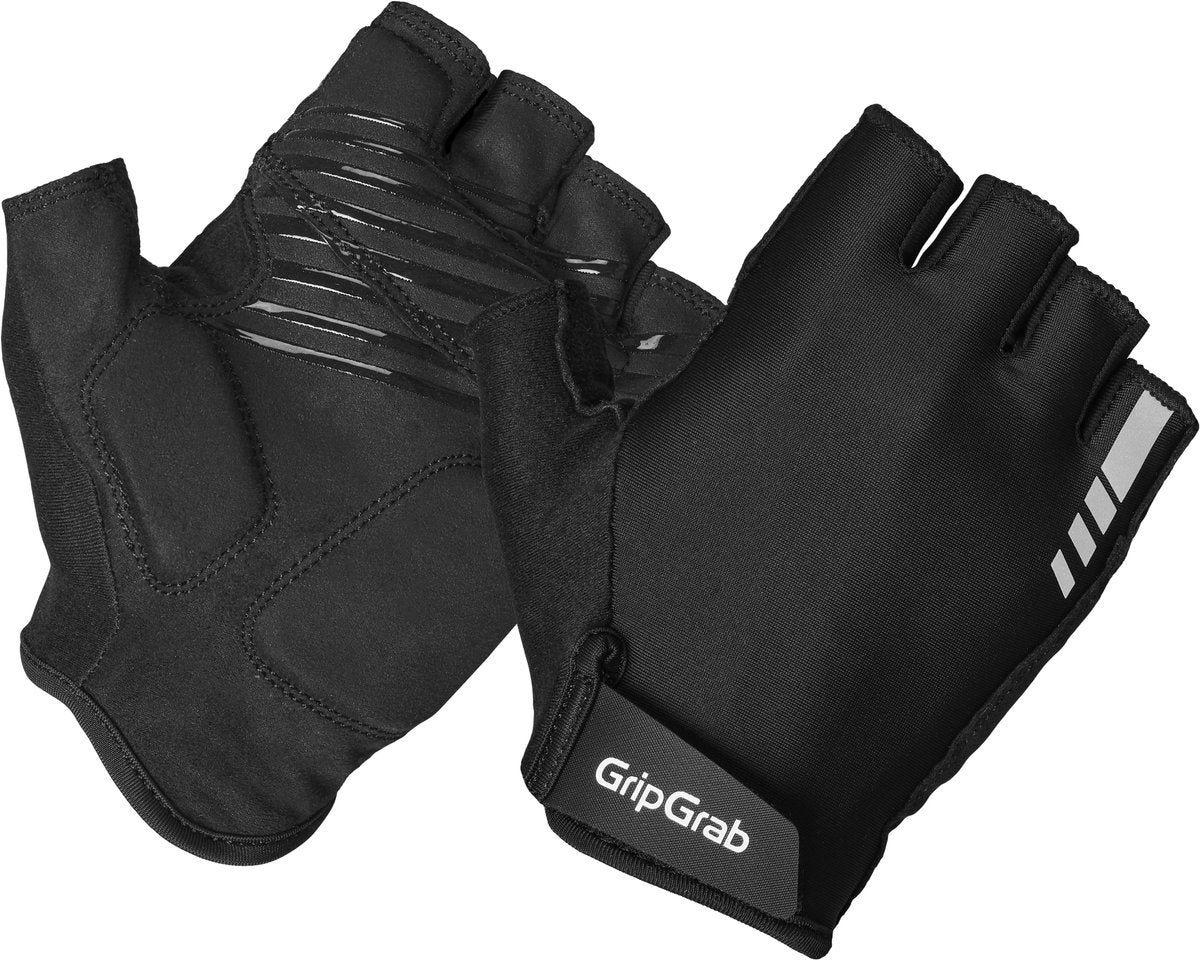 Gripgrab – Damen Ride gepolsterte Kurzfinger-Sommer-Fahrradhandschuhe für Damen mit Polsterung – Damen – Schwarz