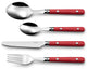 Amefa Besteckset Saxo Rot Bicolor 16-teilig (25 cm)