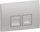 Geberit delta25 Bedienplatte - 2-Tasten-Unterputz - rechteckige Tasten - Chrom matt