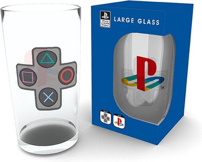 Playstation im Aby-Stil – große Gläser 500 ml – Knöpfe