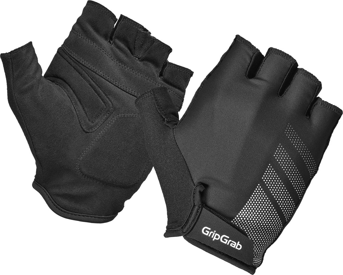 Gripgrab – Ride RC Lite Kurzfinger-Sommer-Fahrradhandschuhe mit Polsterung – Schwarz – Unisex – Größe XS