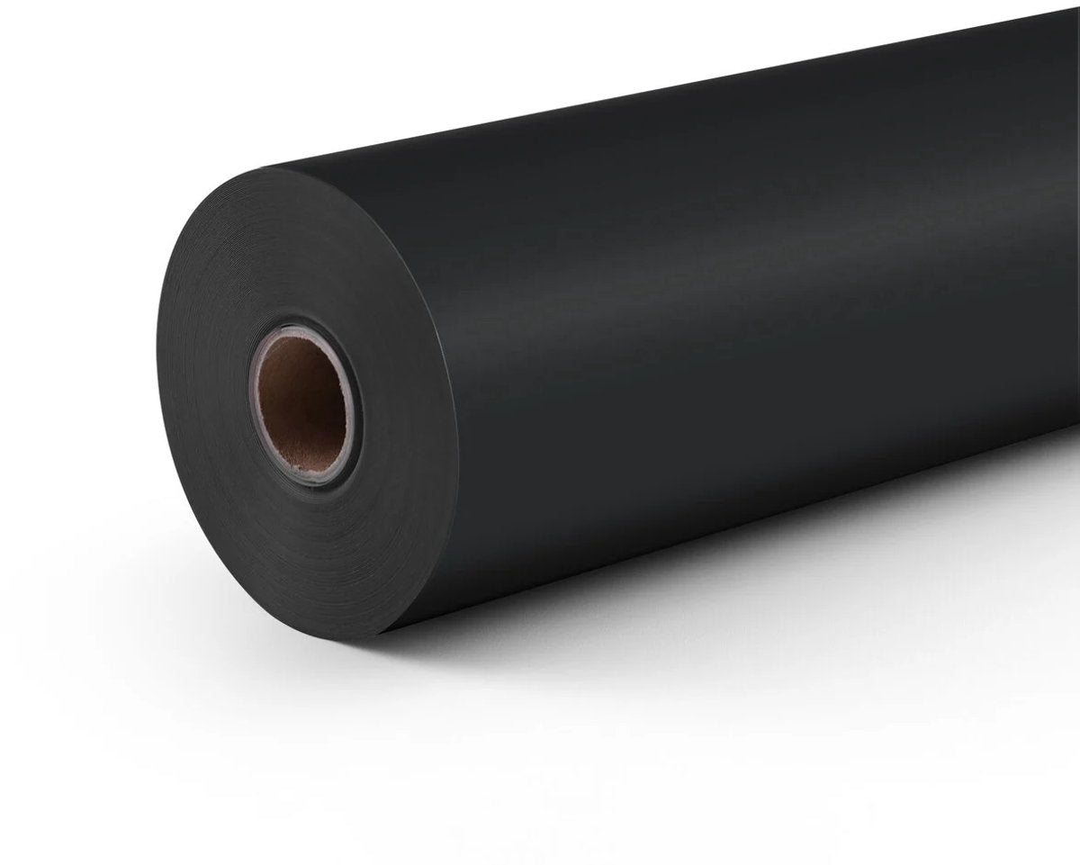 Loklik selbstklebendes Vinyl – personalisieren Sie Glas, Keramik und mehr – permanent klebendes Vinyl matt 12 m – schwarz – 30,5 x 1200 cm