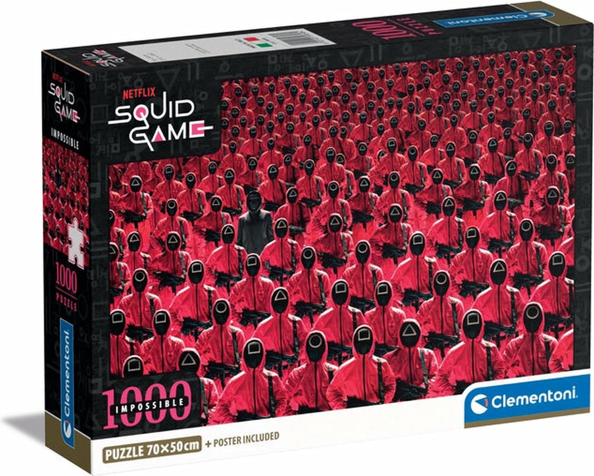 Clementoni – Puzzle – 1000 Teile – Tintenfisch-Spielthema – Puzzle für Erwachsene