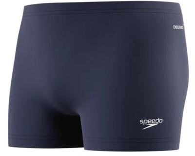 Speedo Endurance+ Logo Aqua kurze Sport-Badehose für Herren – Marineweiß