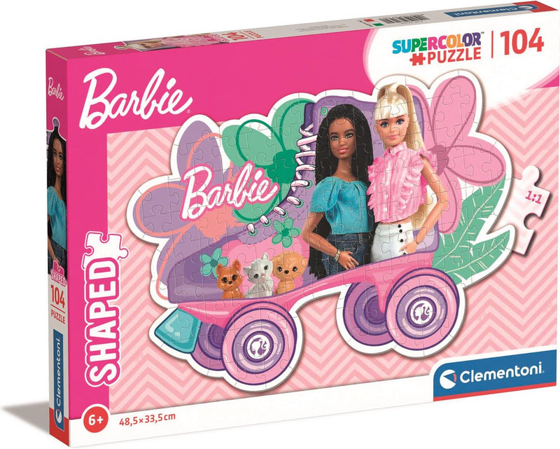 Clementoni Jigsaw Puzzle Super Color - Barbie Rolschaats, 104st.