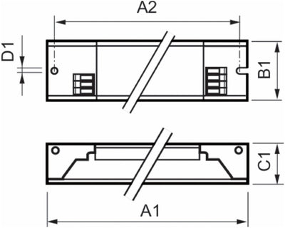 Philips Lighting Leuchtstofflampen elektronisches Vorschaltgerät 116 W (2 x 58 W) HF-P258TLD-III