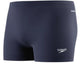 Speedo Endurance+ Logo Aqua kurze Sport-Badehose für Herren – Marineweiß