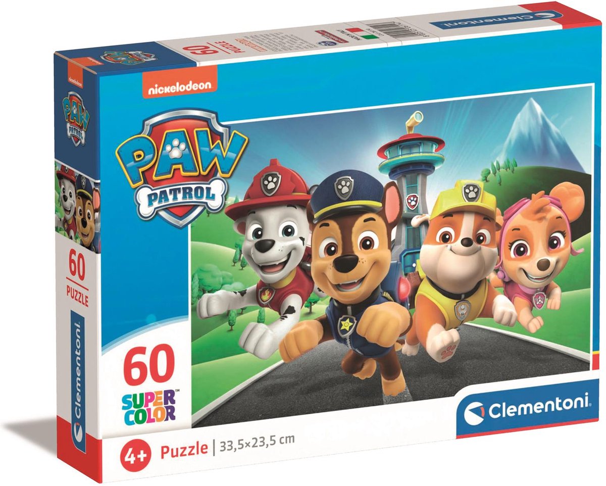 Clementoni Jigsaw Puzzle Super Color Paw Patrol, 60st.