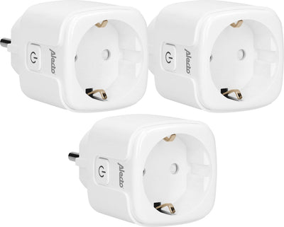 Alecto smart-plug10 Triple - Smart WiFi Zwischenstecker - 16a 3680w - 3 Stück