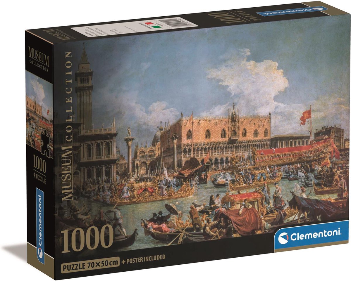 Clementoni – Puzzle – 1000 Teile – Museum Canaletto – Puzzle für Erwachsene – Kunstsammlung