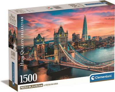 Clementoni – Puzzle – 1500 Teile – London Twilight – Puzzle für Erwachsene