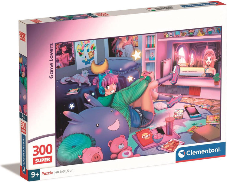 Clementoni – Puzzle – 300 Teile – Spieleliebhaber – Puzzle für Kinder – ab 9 Jahren