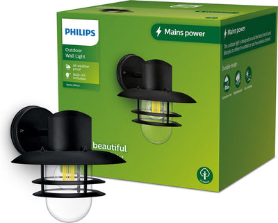 Philips LED Philips Inyma Wandleuchte – Schwarz – E27