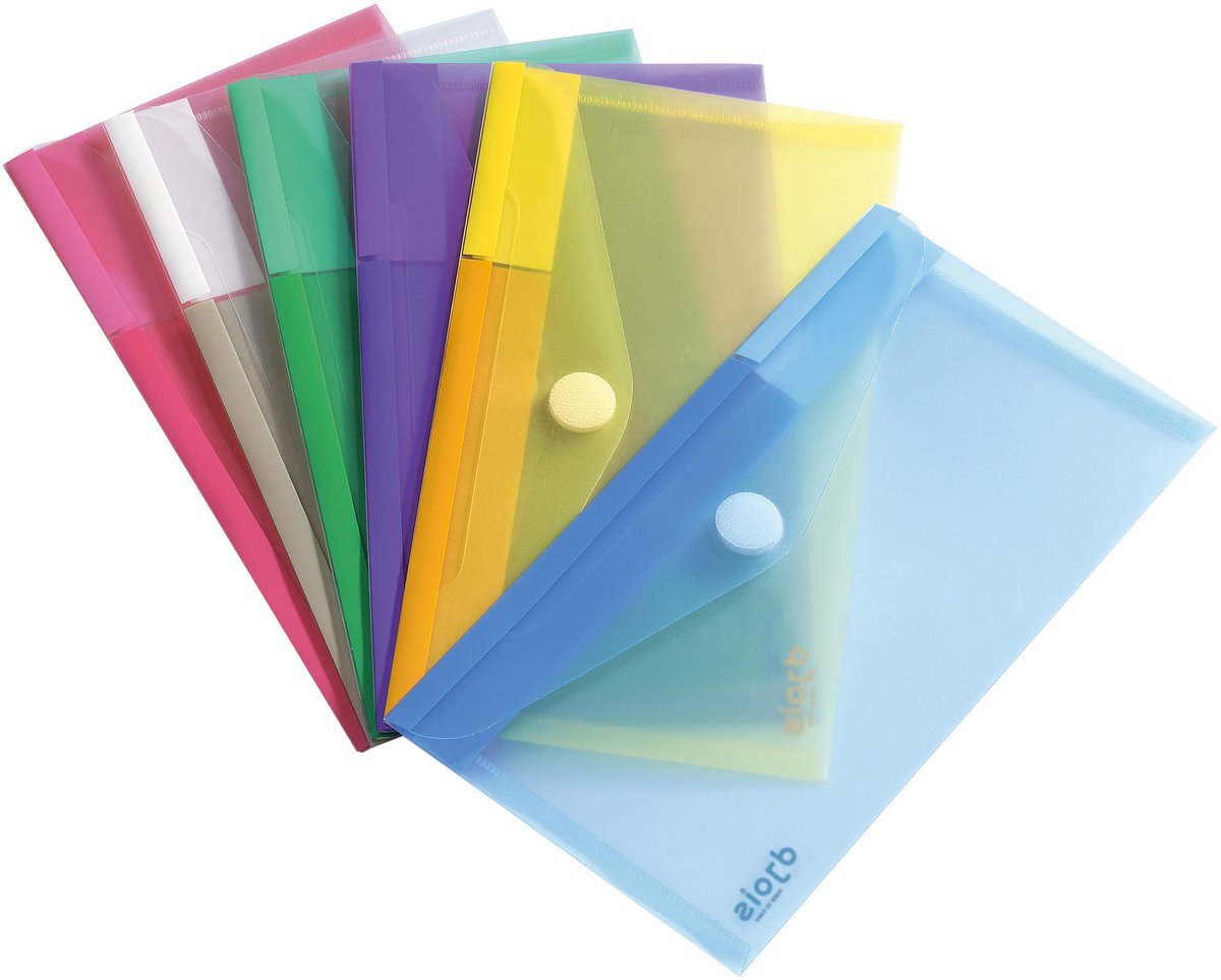 Tarifold Dokumentenmappen-Kollektion Farbe für Scheckformat (250 x 135 mm), Packung mit 6 Stück