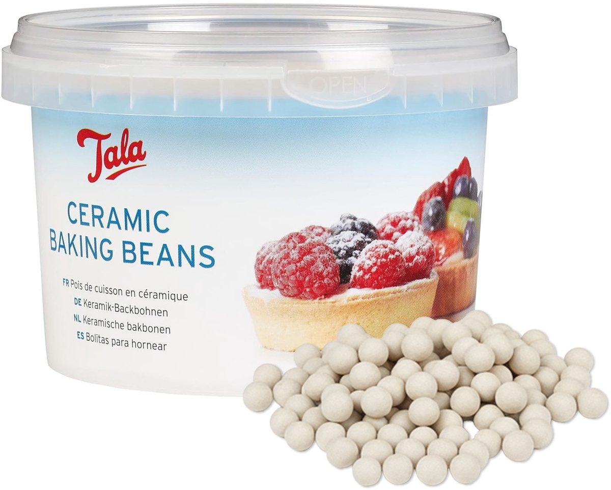 Tala – Backbohnen aus Keramik – 700 Gramm – wiederverwendbare Backperlen – Blindbacken – Kuchen und Quiche