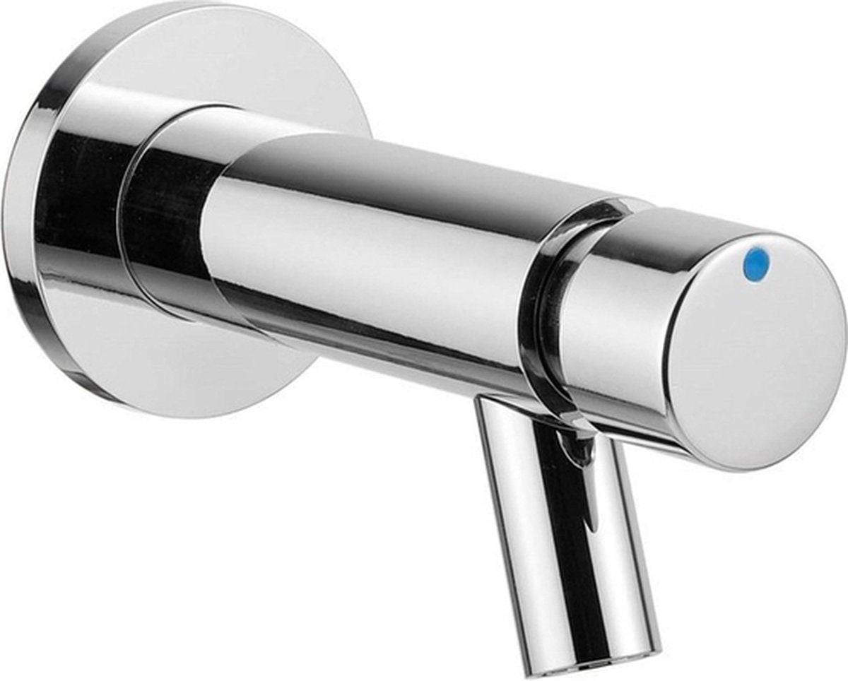 Plieger Napoli WC-Wasserhahn – selbstschließender WC-Wasserhahn – 15 Sek. Laufzeit - Chrom