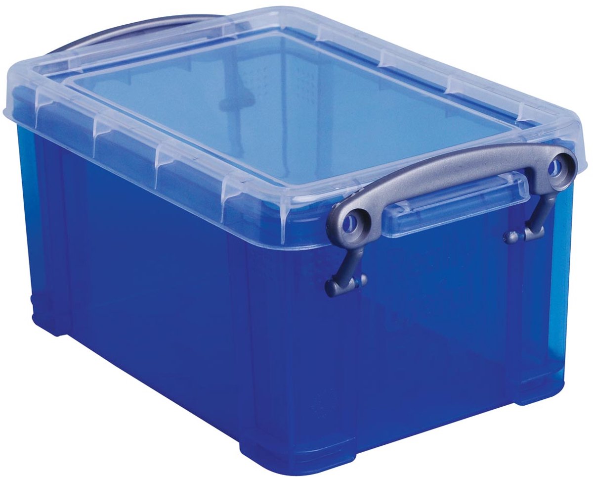 Wirklich nützliche Box 0 | 7 Liter | transparentes Blau