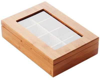 Point-Virgule-Teebox – Bambus – 8 Fächer