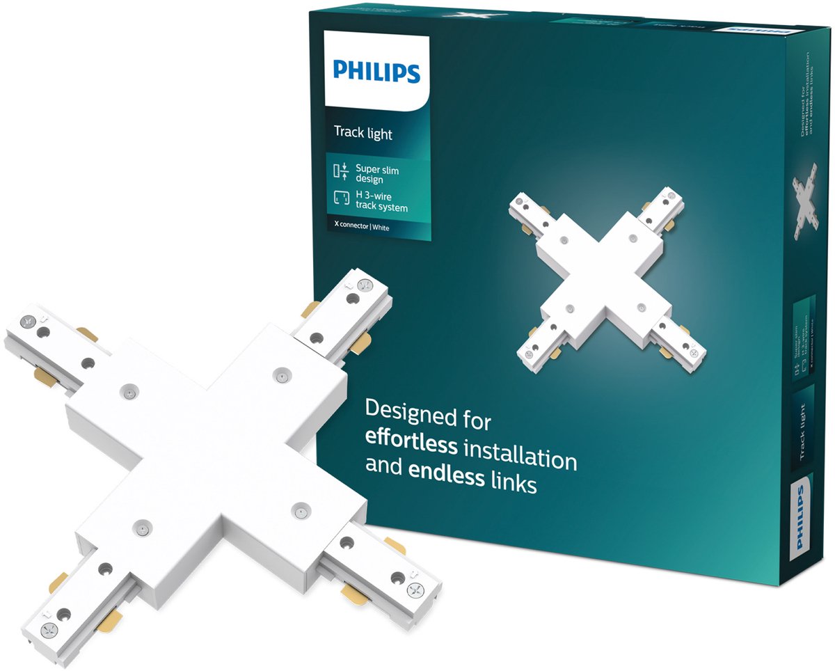 Philips LED Philips EasyLink - Anschluss - X-förmiger Anschluss - weiß - Schienenbeleuchtung