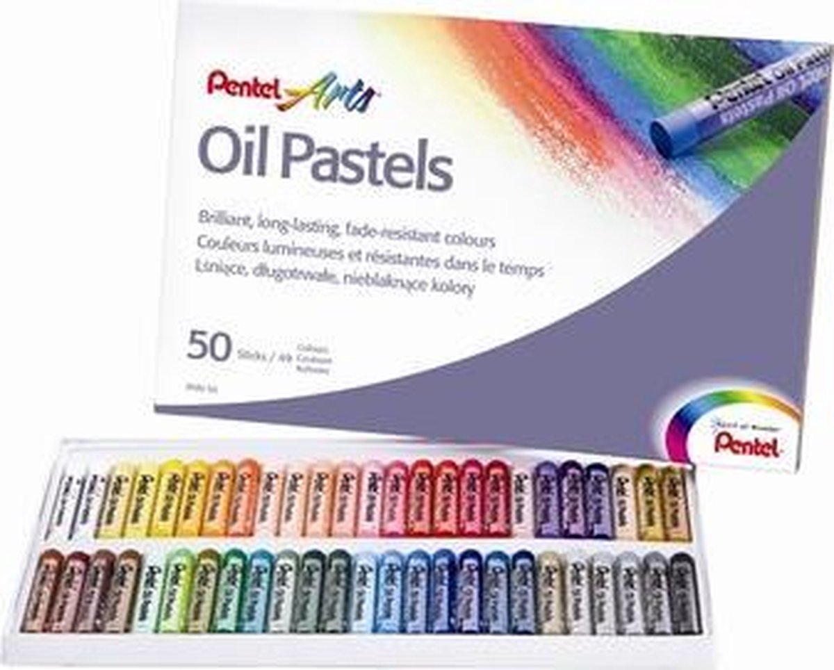 Pentel Arts Ölpastell-Set mit 50 Stück