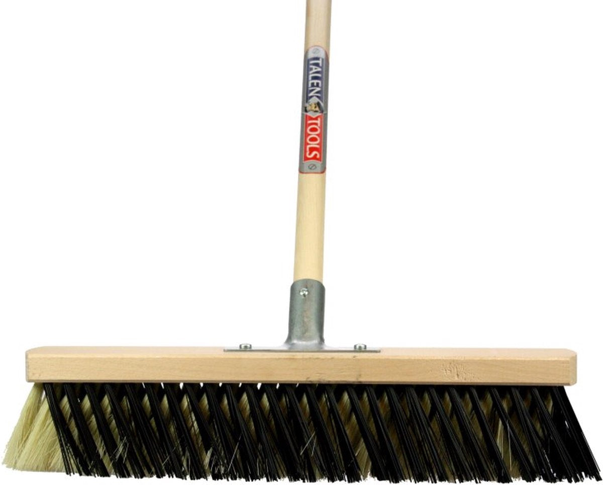 Sprachwerkzeuge – X-Besen – innen – 40 cm – cremeschwarz – komplett