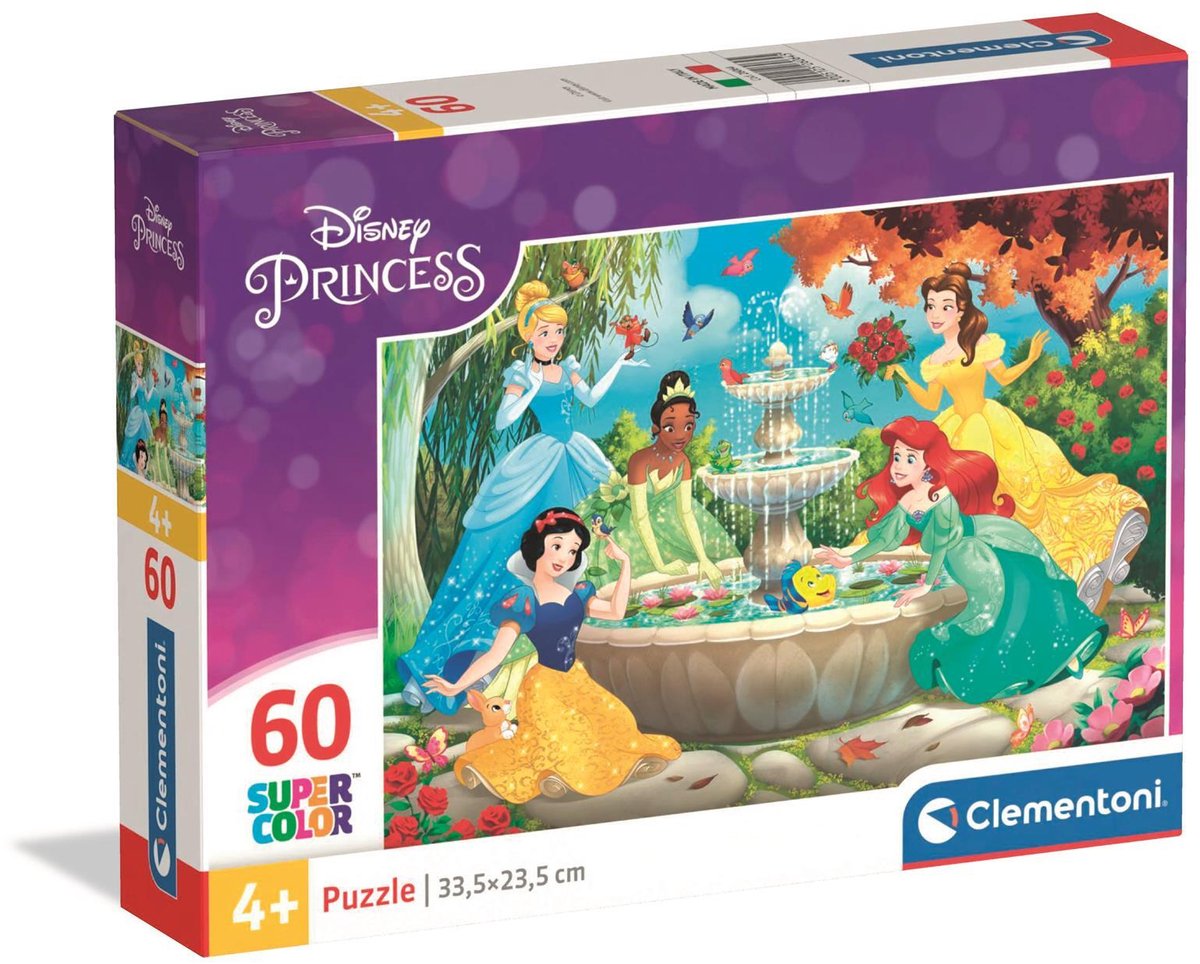 Clementoni Jigsaw Puzzle Super Color Prinzessin, 60st.