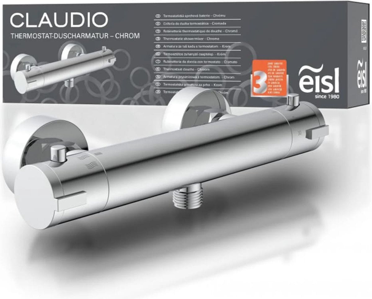 EISL -Duschmischer Claudio Thermostatic Chrom -gelenkt