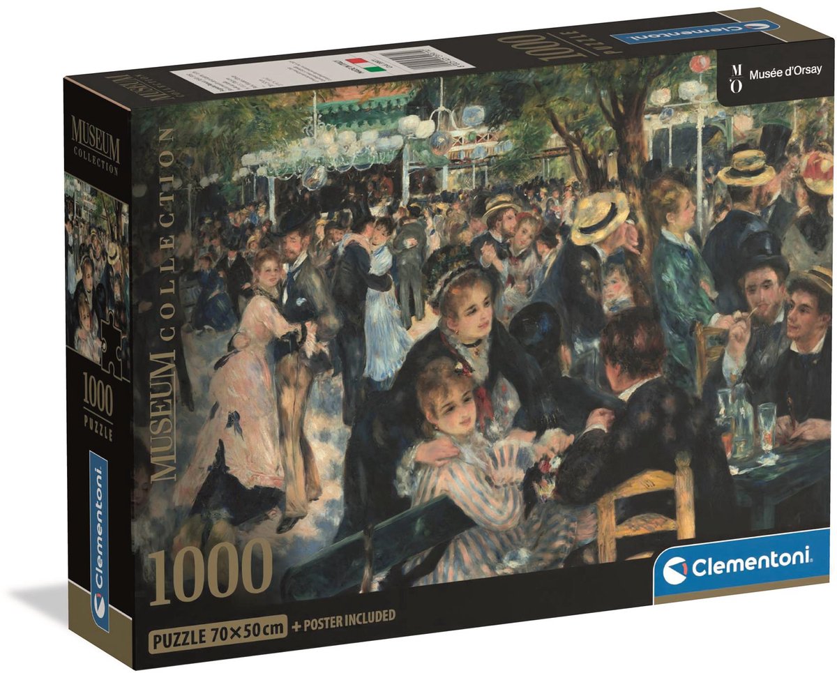 Clementoni – Puzzle – 1000 Teile – Bal du Moulin – Puzzle für Erwachsene