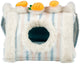 Duvo plus Spielzeit-Nagetierhaus, gestreift, dreieckig, M-30 x 25 x 23 cm, mehrfarbig