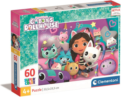 Clementoni Jigsaw Puzzle Super Color Gabby's Dollhouse, 60st.
