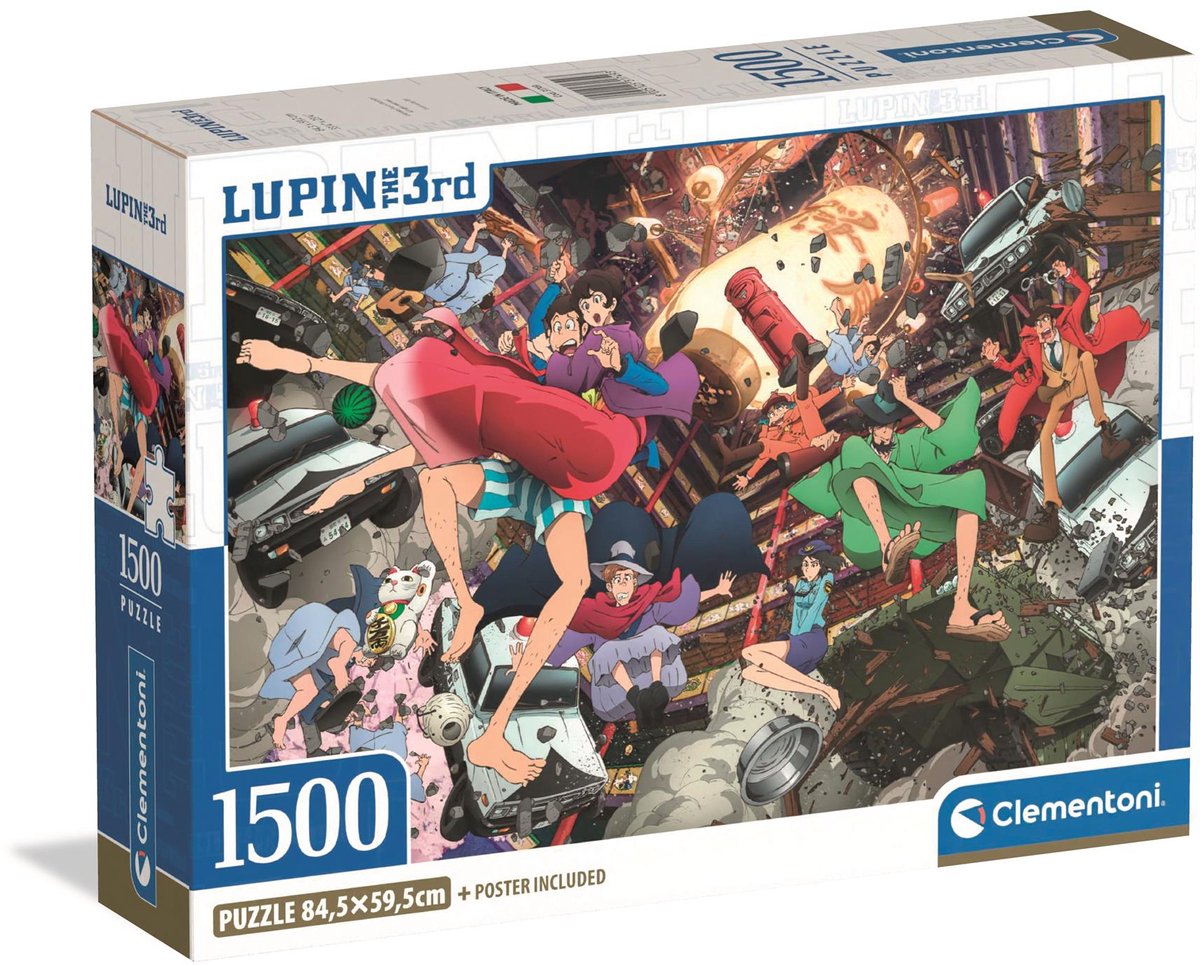 Clementoni – Puzzle – 1500 Teile – Lupine III Kompaktbox – Puzzle für Erwachsene
