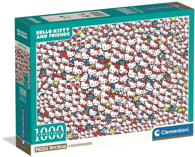 Clementoni - Hello Kitty - Impossible - Puzzle - 1000 Teile