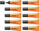 Stabilo Neon - Textmarker - Orange - einzigartige Tubenform - Box mit 10 Stück