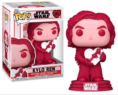 Funko Star Wars Sammelfigur Valentines Pop! Star Wars Kylo Ren 9 cm rosa