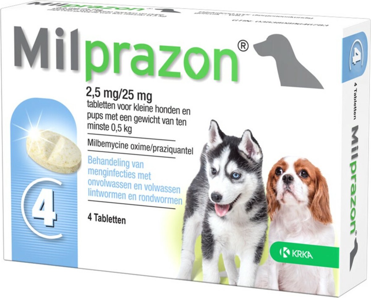 Krka Milprazon Worming Tabletten Hund