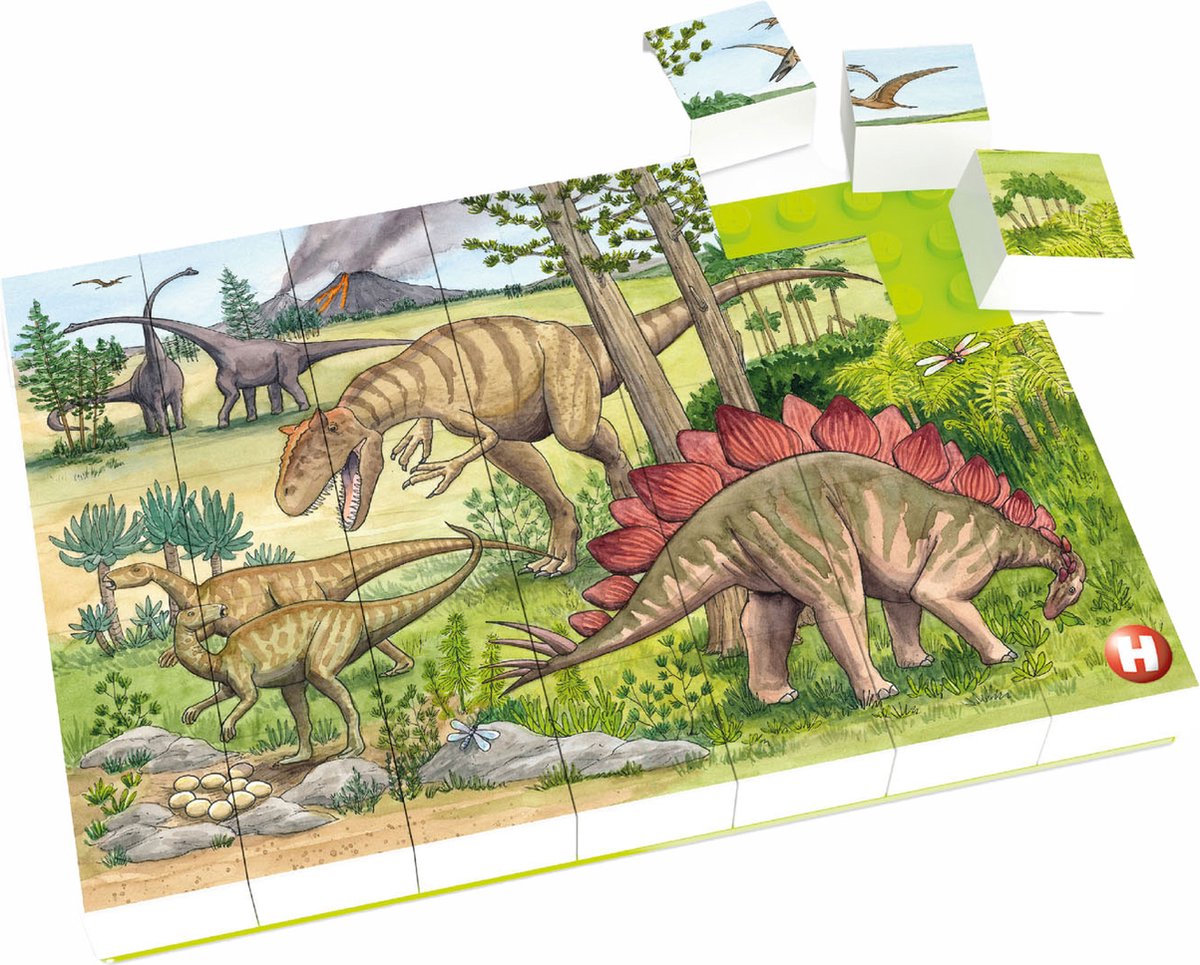 Hubelino Block Puzzle Dinosaurus World, 35st.