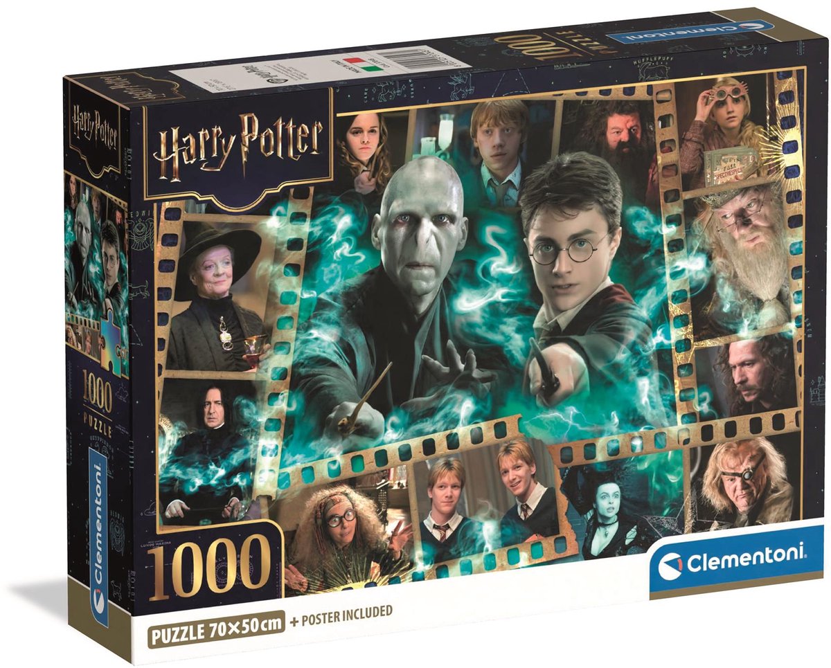 Clementoni – Puzzle – 1000 Teile – Harry Potter – kompakte Box