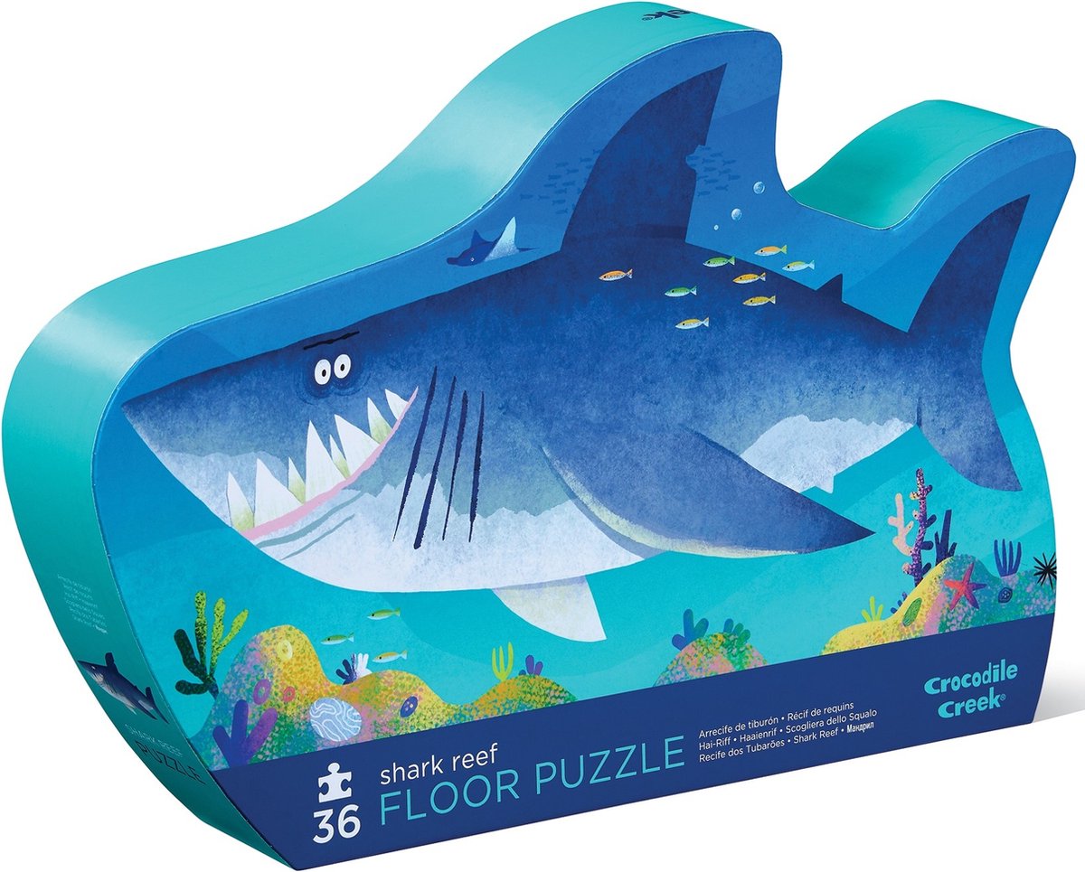 Crocodile Creek | Formbox-Puzzles, 36 Teile – Haifischriff