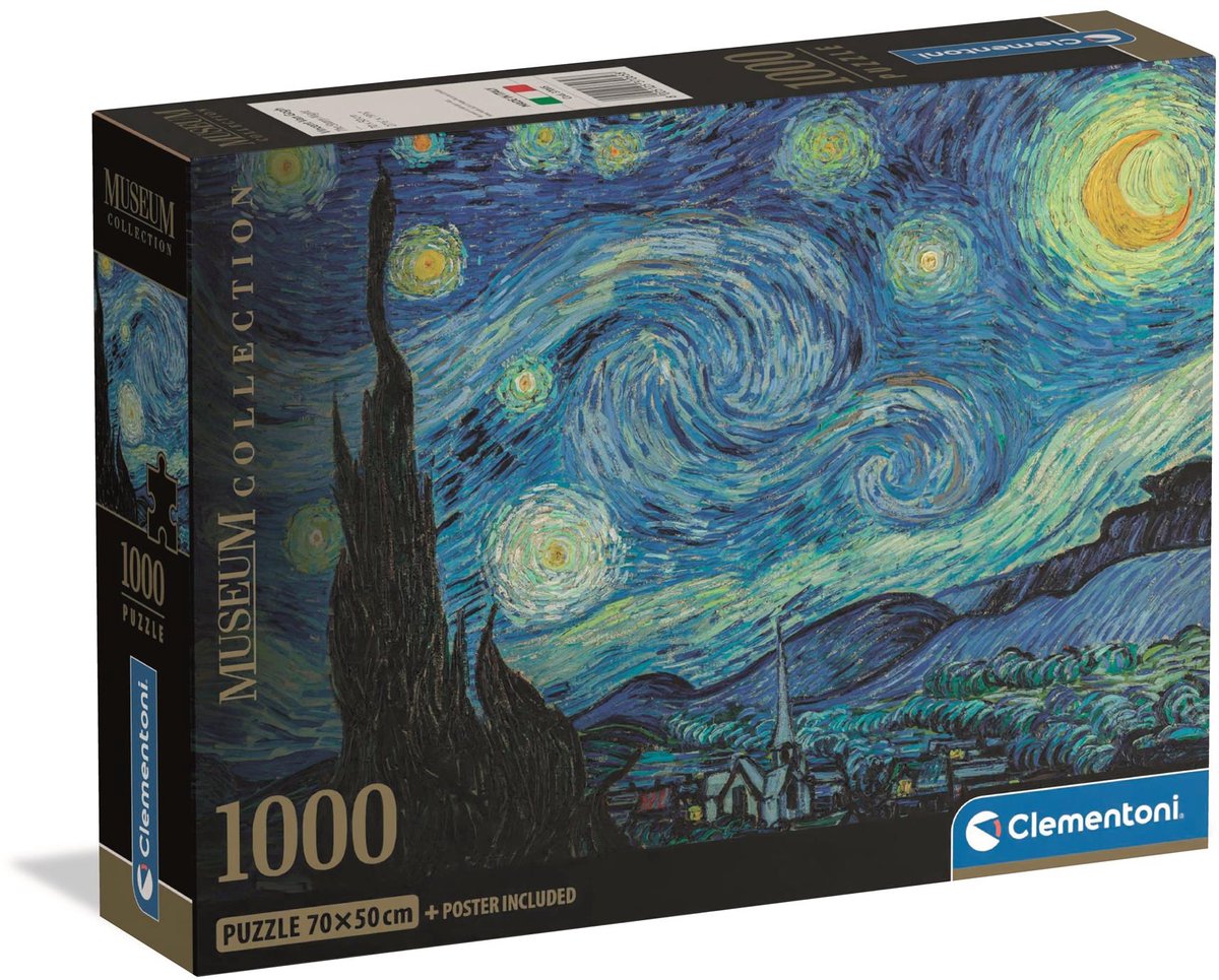 Clementoni – Puzzle – 1000 Teile – Die Sternennacht – Puzzle für Erwachsene – hochwertige Sammlung