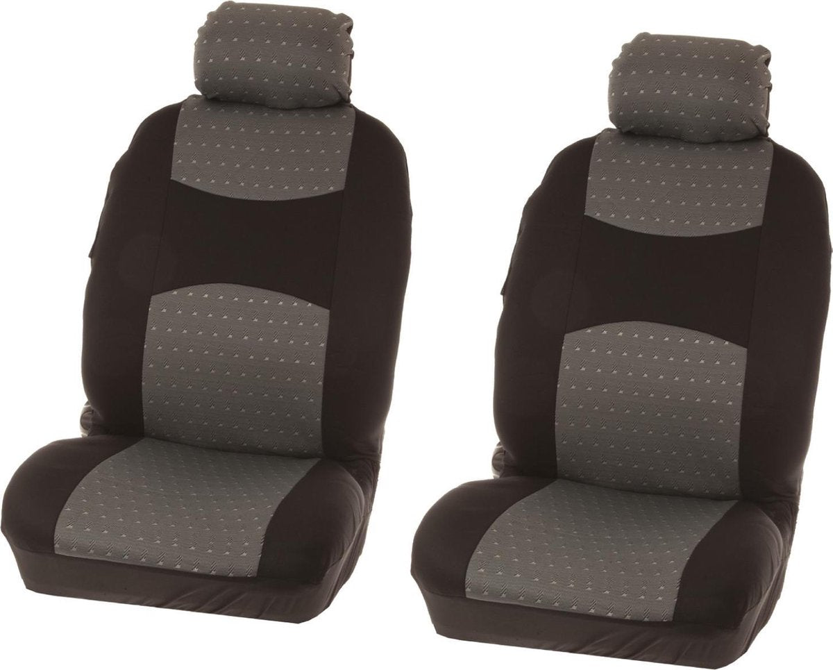 Carpoint Sitzbezug-Set Chicago uni 4-teilig grau