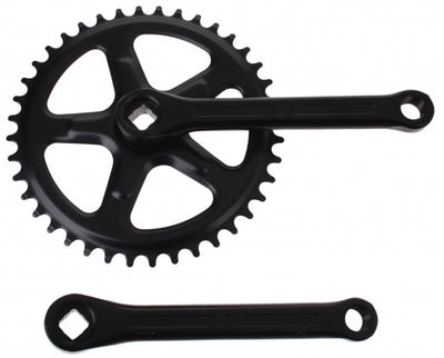 Kurbel Set 28 Tands 102 mm Kurbellänge Black1828102-STZW