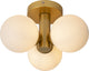 Lucide Trudy - Deckenleuchte (Deckenleuchte) Badezimmer - ø 28 cm - 3xG9 - IP44 - mattgoldenes Messing
