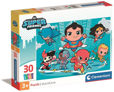 Clementoni – Puzzle 30 Teile DC Comics Superfriends, Kinderpuzzle, 3–5 Jahre, 20277