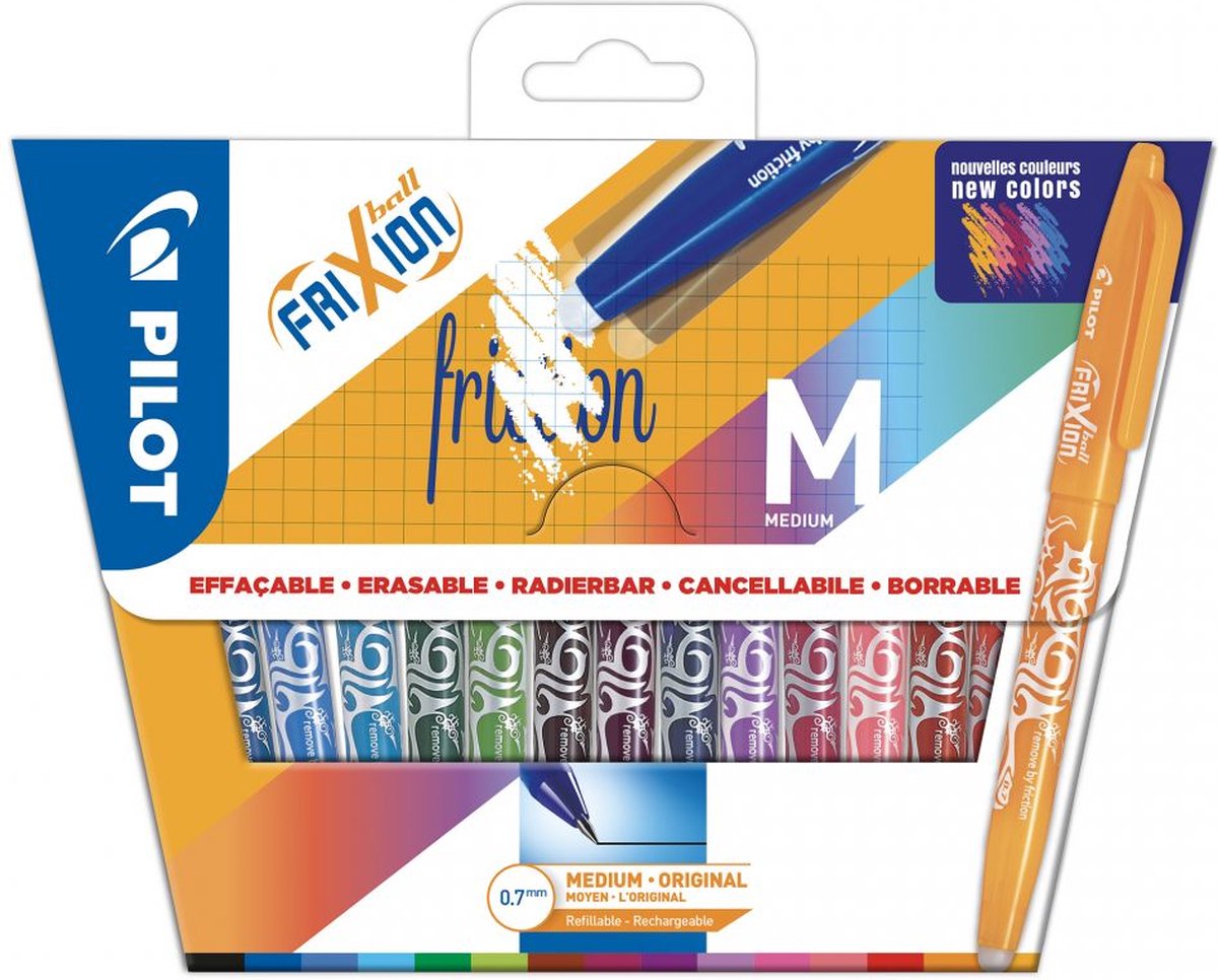 Pilot Frixion – Tintenroller-Set – radierbar – 12 Stück aus Karton