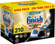 Finish Ultimate Plus Infinity Shine Zitronen-Geschirrspültabletten – 2 x 105 = 210 Kapseln – Vorteilspackung