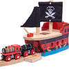 Bigjigs Holzschiene Piratenschiff