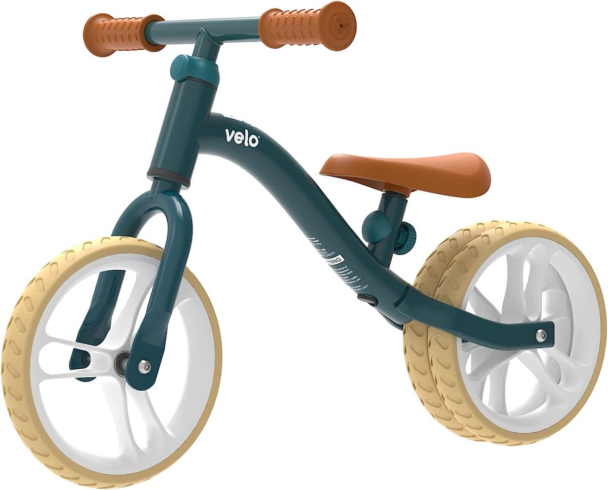 Yvolution – Yvelo Junior Air – Grün – 2-in-1-Laufrad – verstellbarer Sattel und Lenker